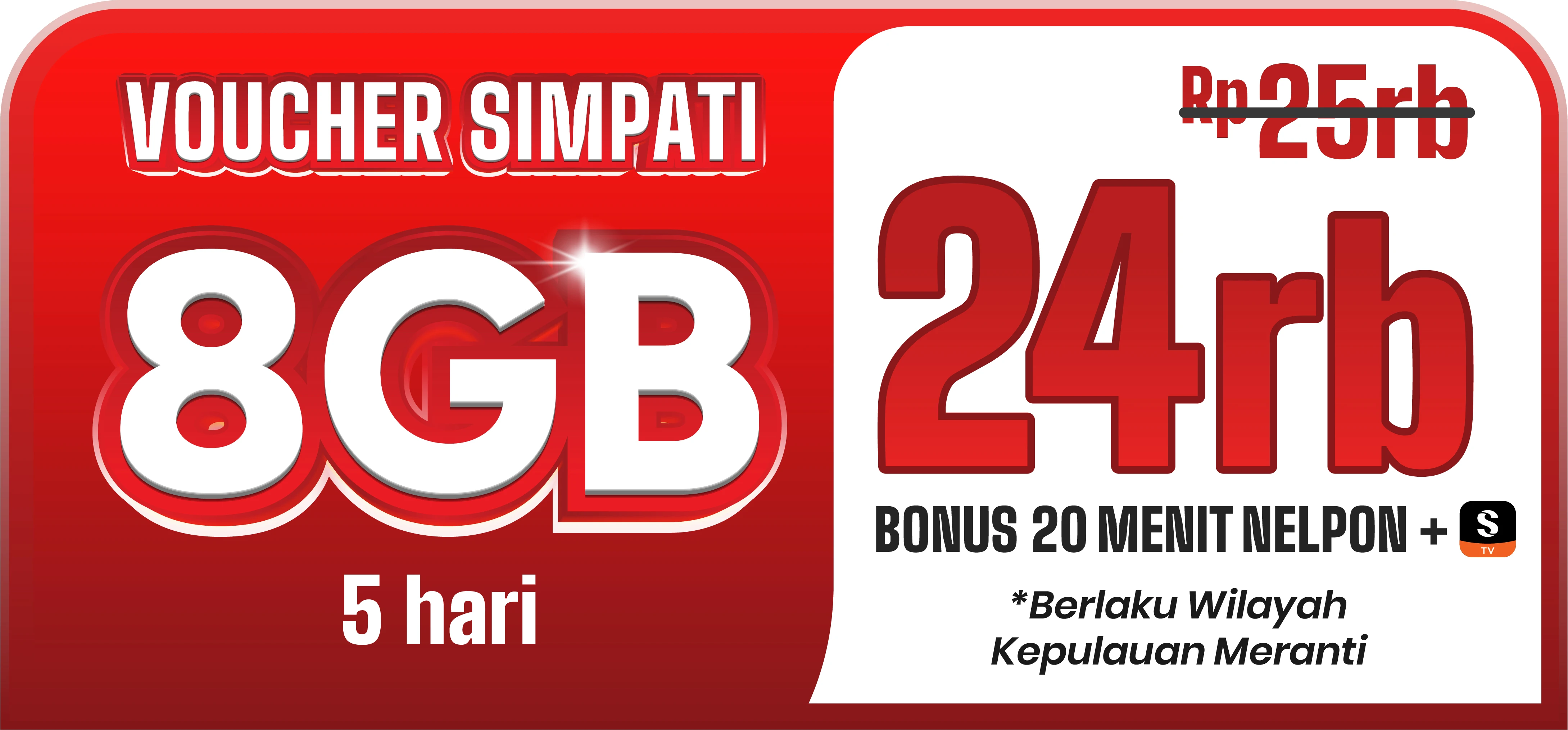Banner Simpati 8GB 5 Hari