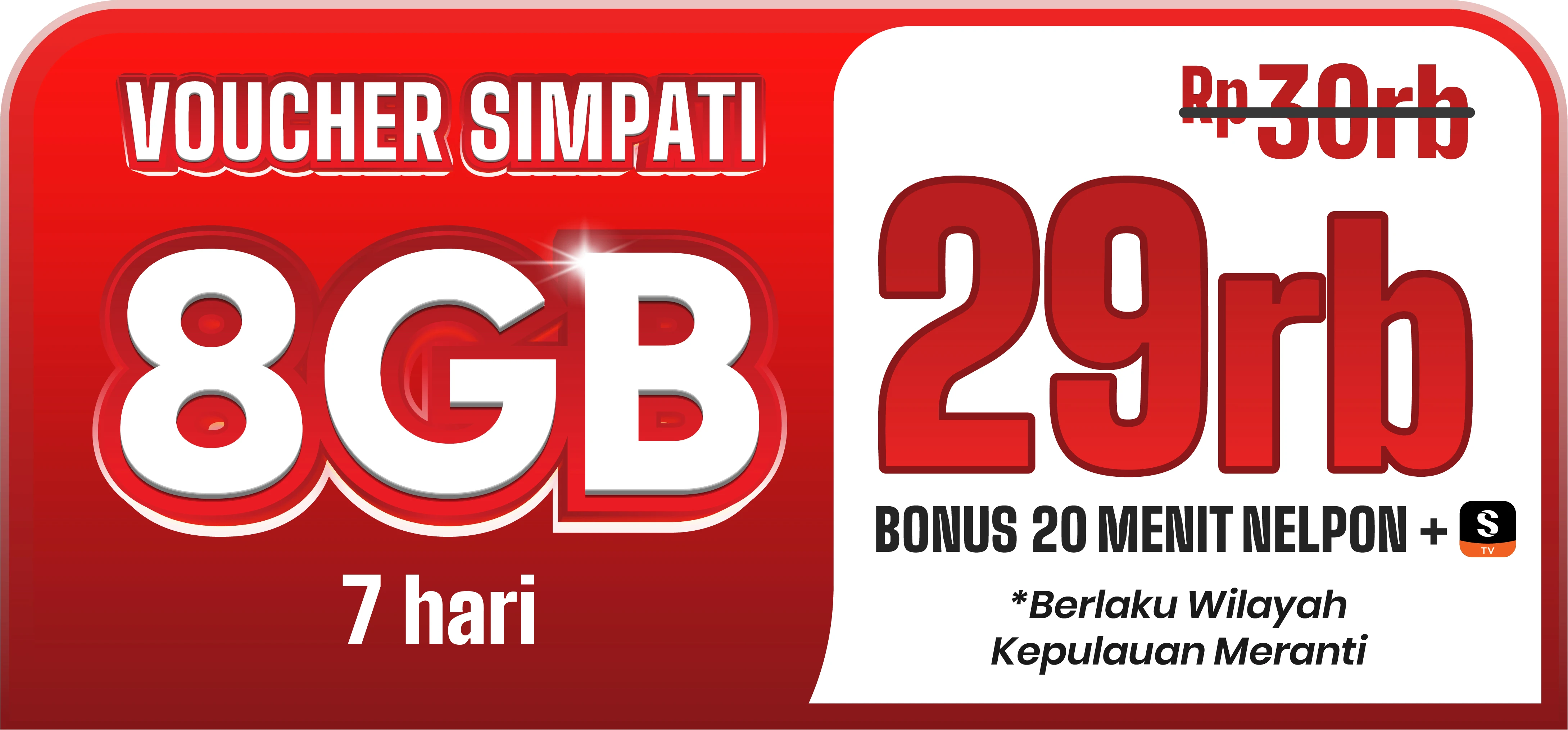 Banner Simpati 8GB 7 Hari